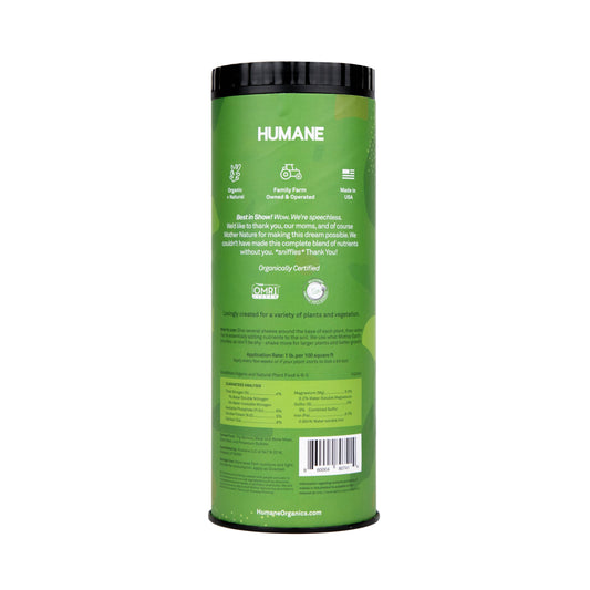 organic plant food ingredients