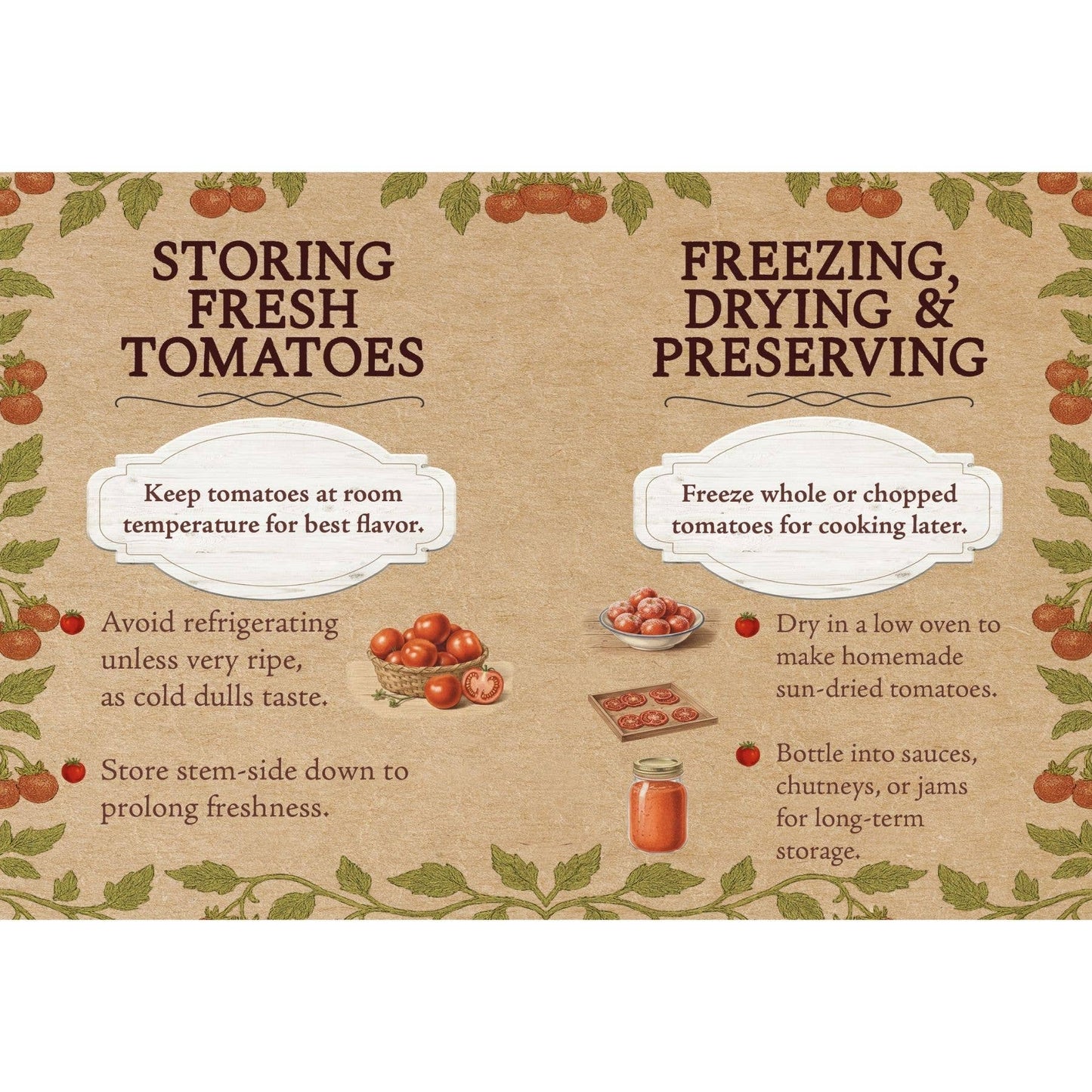 book on storing tomatoes