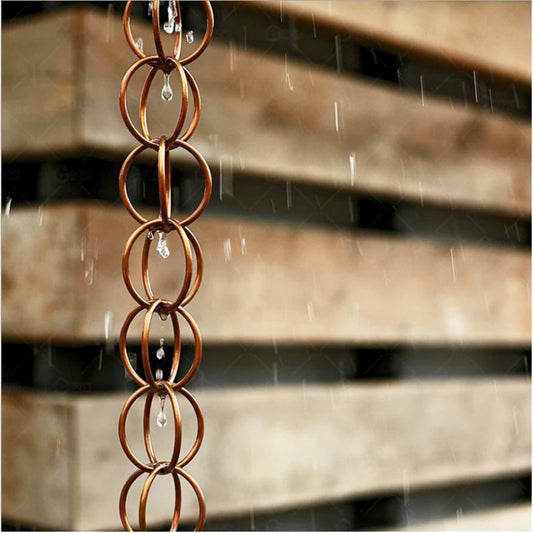 Copper Falling Water Diversion Rain Chain