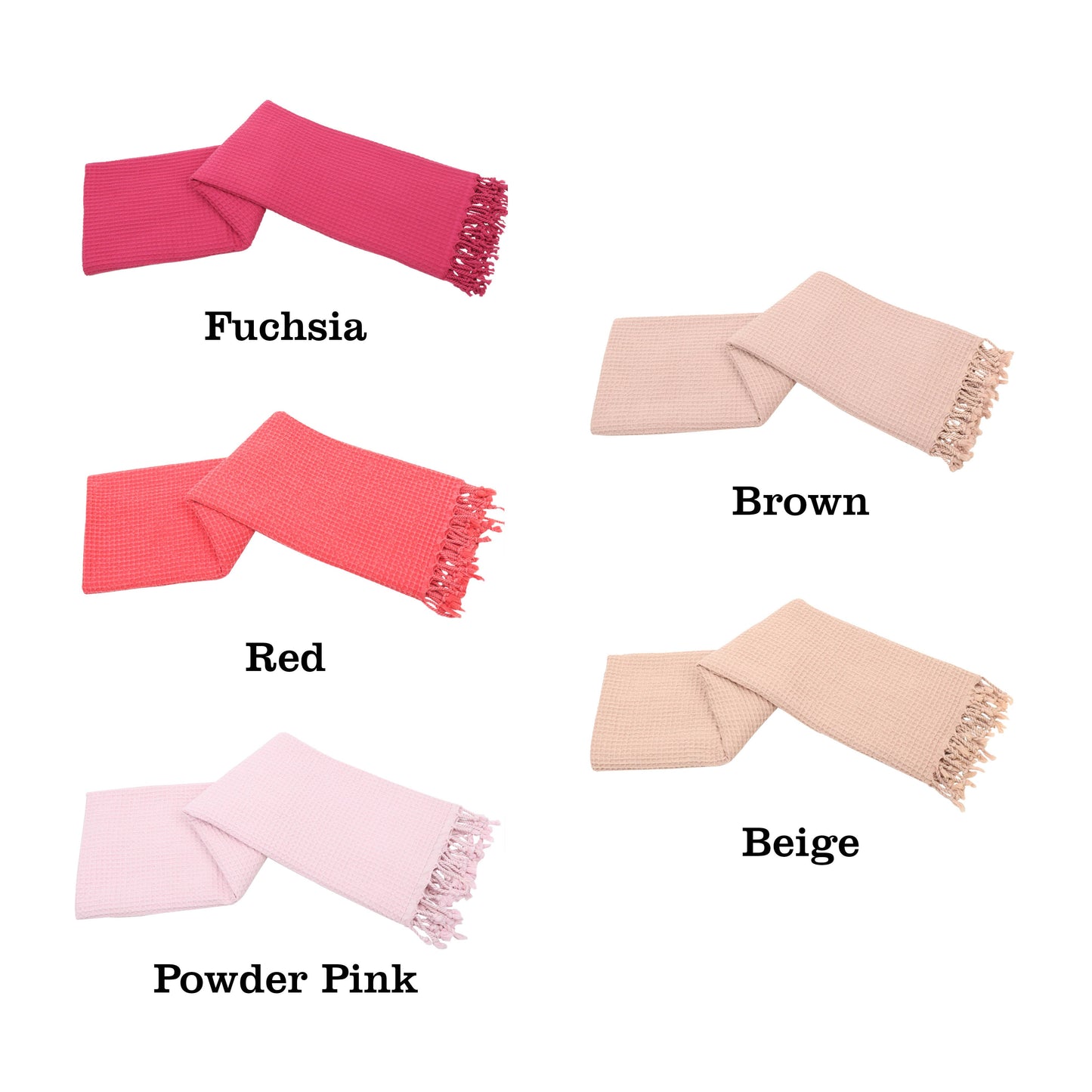 Waffle Texture Organic Cotton Hand & Bath Towel