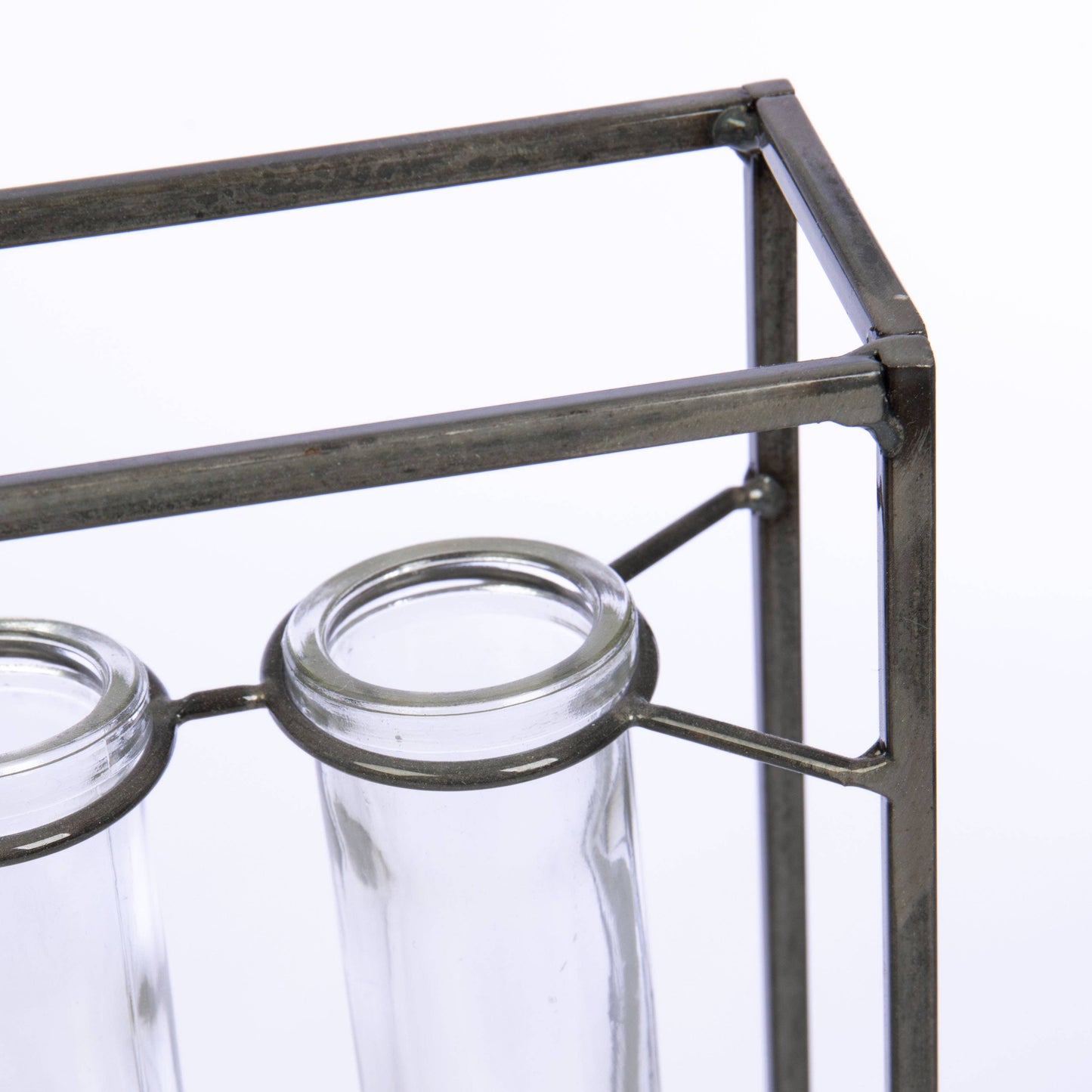 RECT 4-GLASS/METAL VASE **MM3**