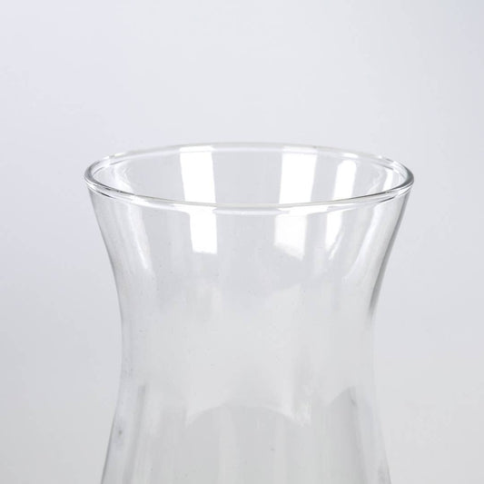 Hour-glass Rnd Shaped Glass Floral Vase -  Minimum of 48 pcs