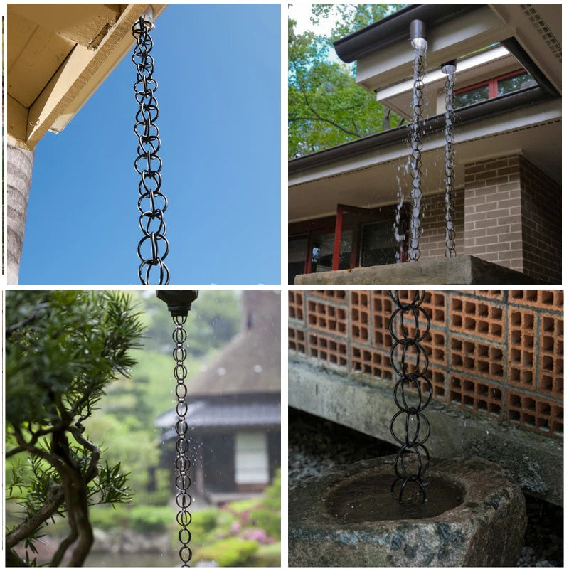 Copper Falling Water Diversion Rain Chain