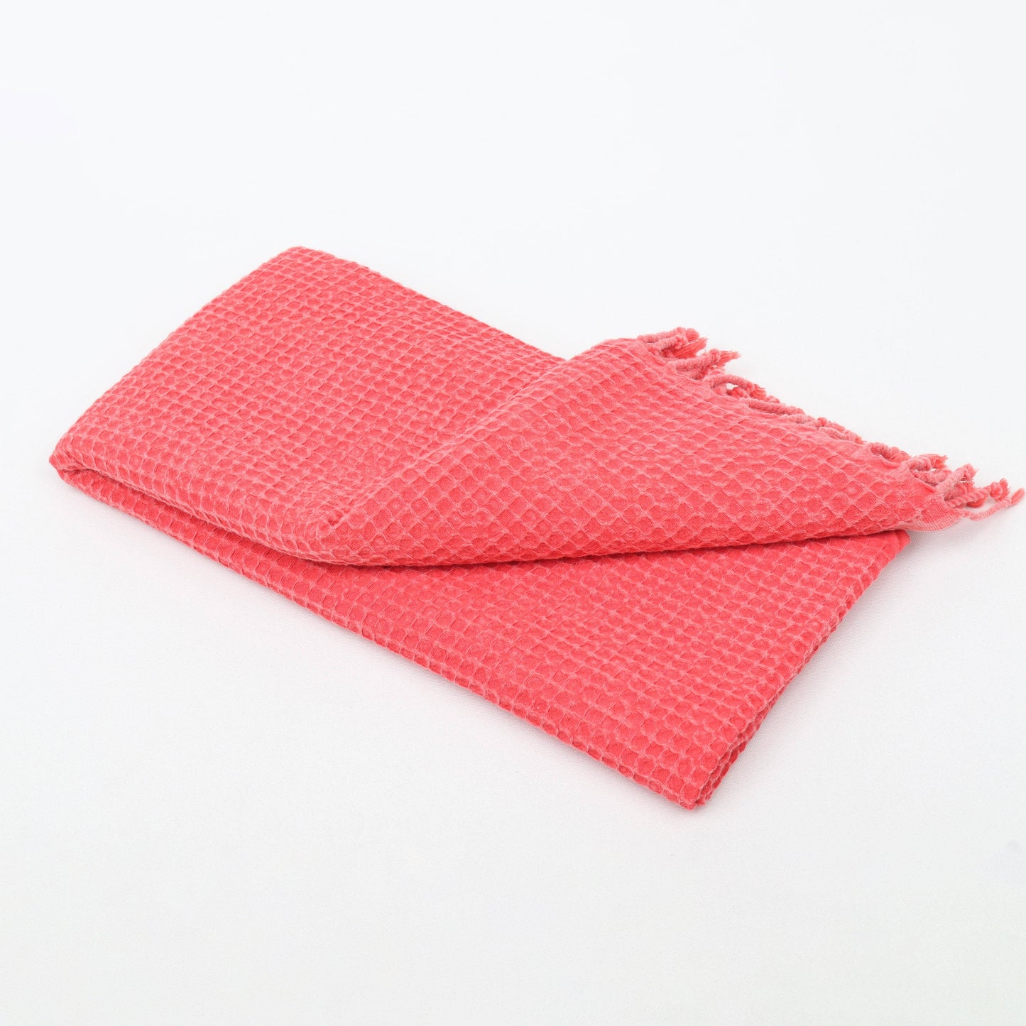 Waffle Texture Organic Cotton Hand & Bath Towel