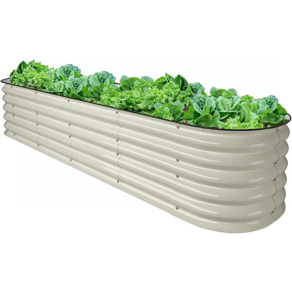 8ft X 2ft X 1.4ft Raised Garden Bed Kit Stainless Steel