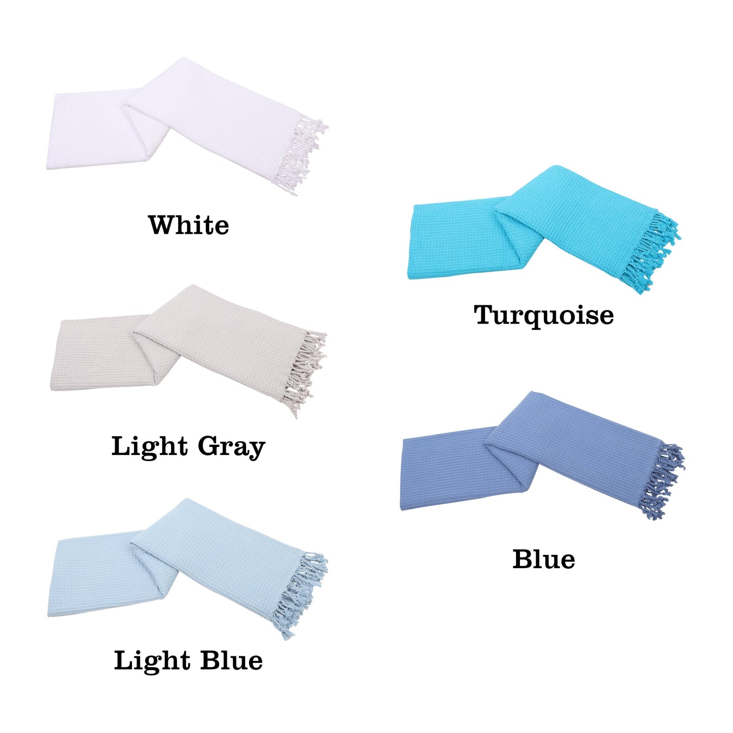 Waffle Texture Organic Cotton Hand & Bath Towel