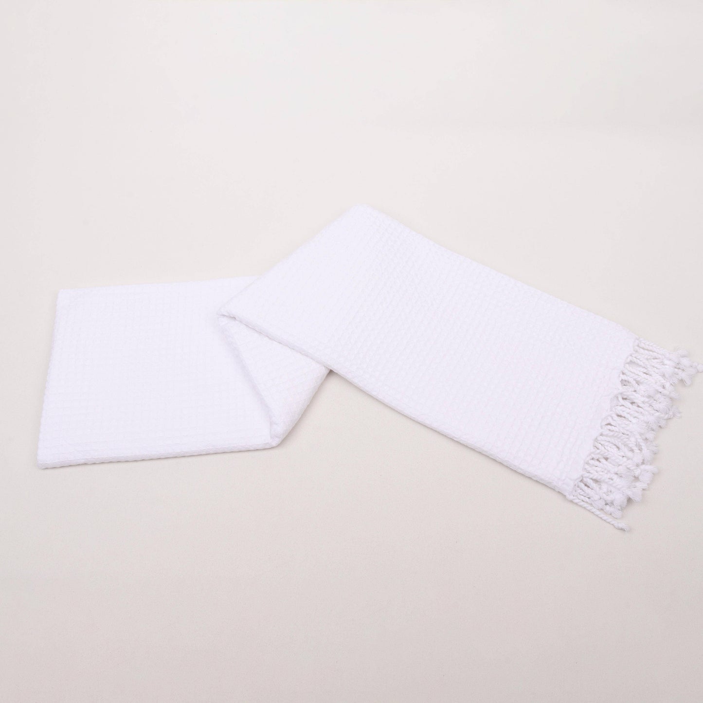 Waffle Texture Organic Cotton Hand & Bath Towel