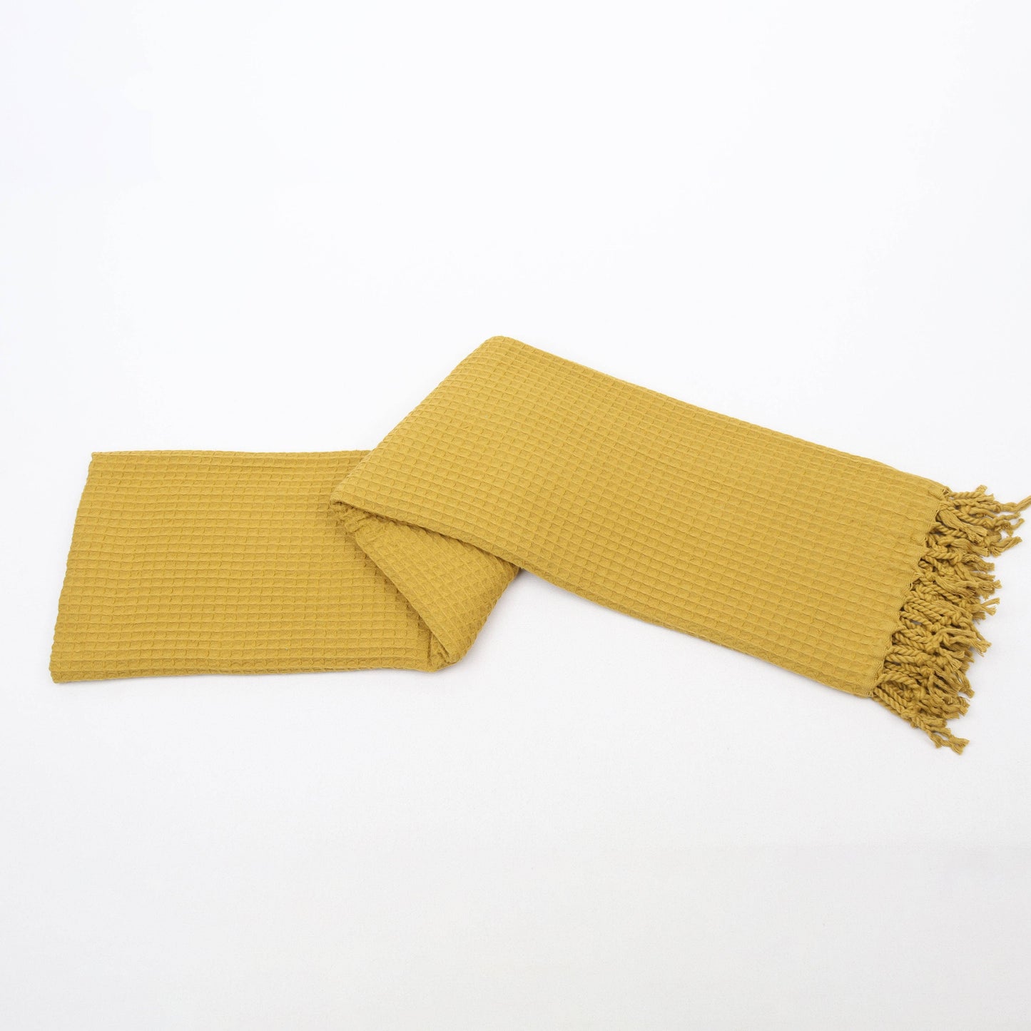 Waffle Texture Organic Cotton Hand & Bath Towel