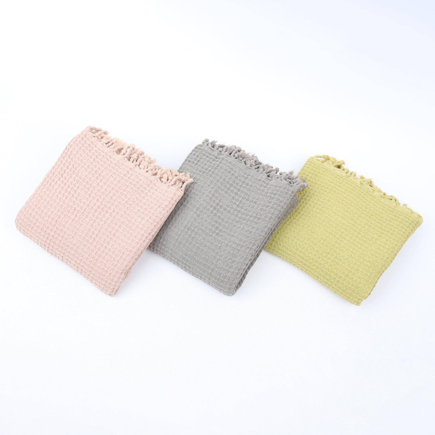 Waffle Texture Organic Cotton Hand & Bath Towel
