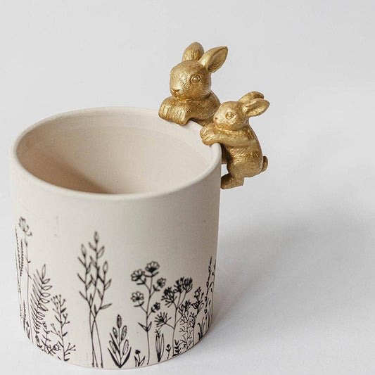 Rabbit Flower Pot Decoration