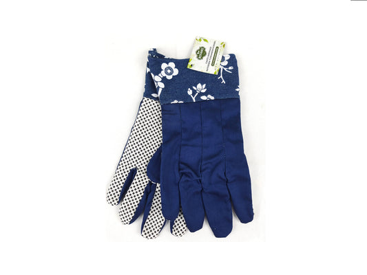 Blue Soft Garden Gloves Small/Medium