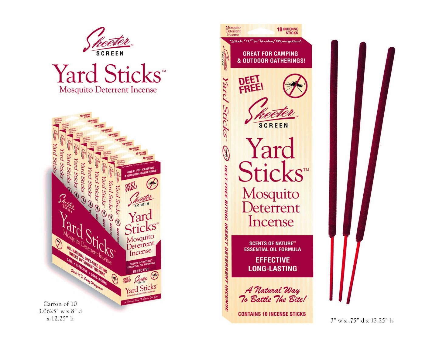 Skeeter Screen Travel Size Yard Sticks