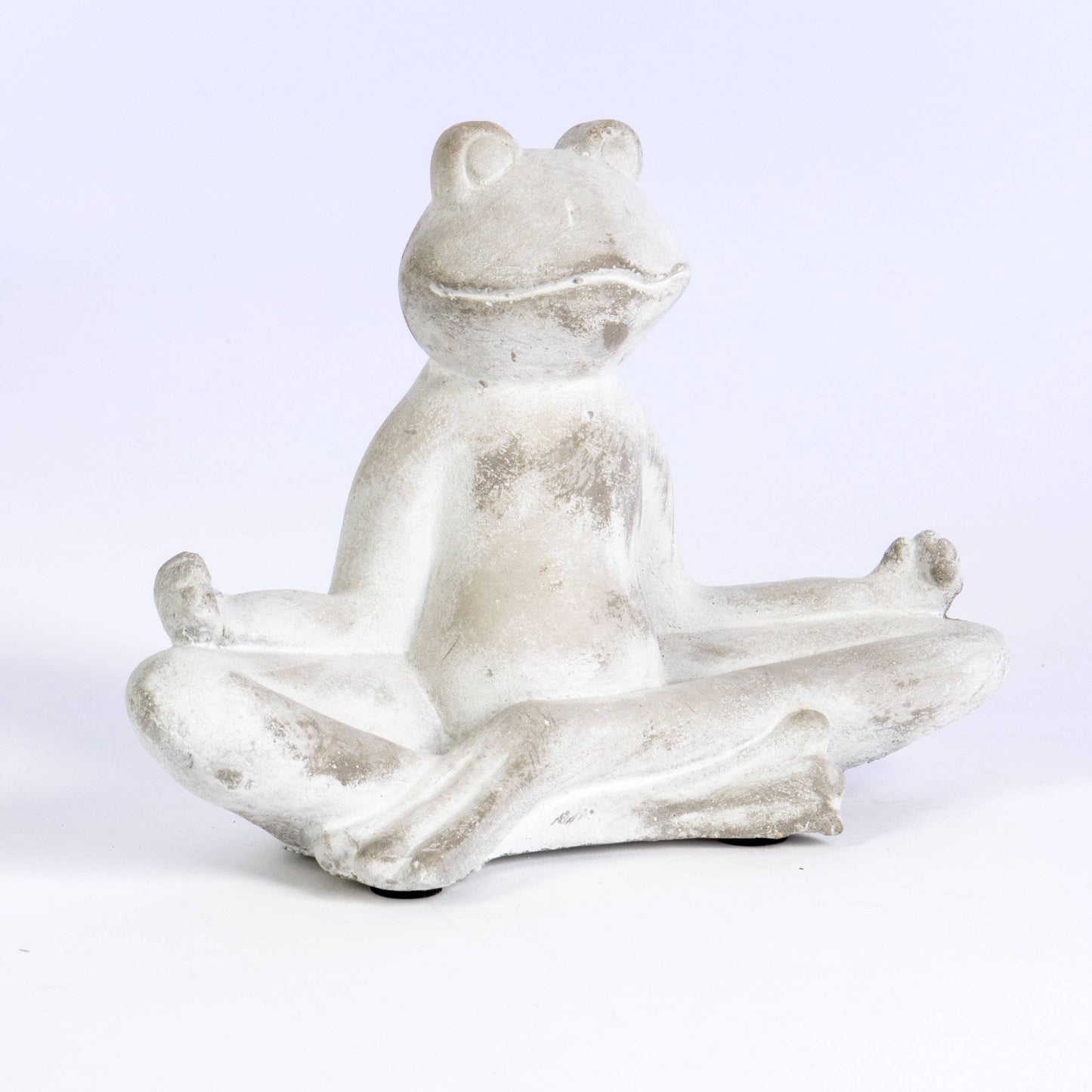 lotus frog cement deco