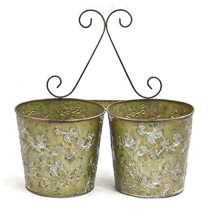 metal deco planter