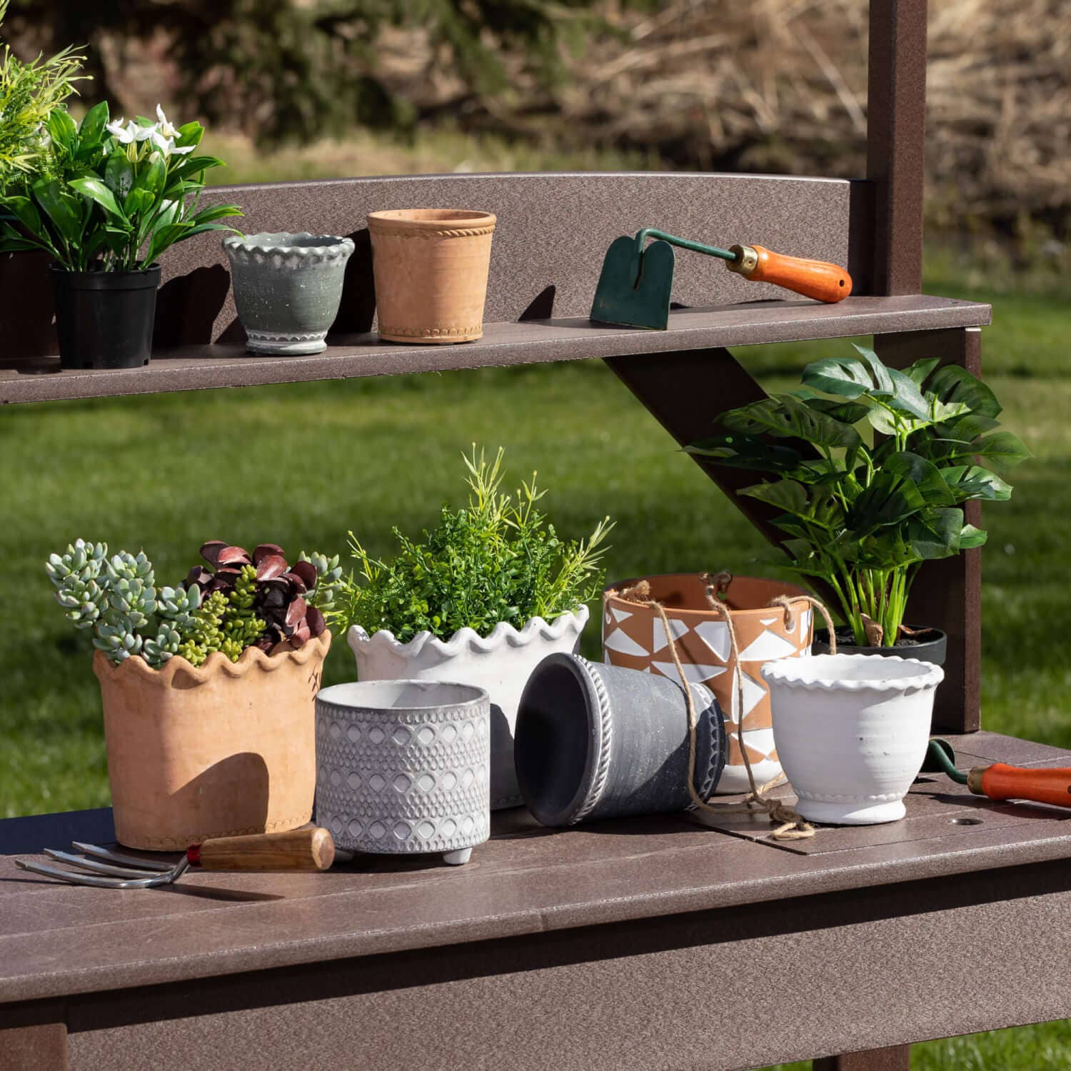 patio planter white