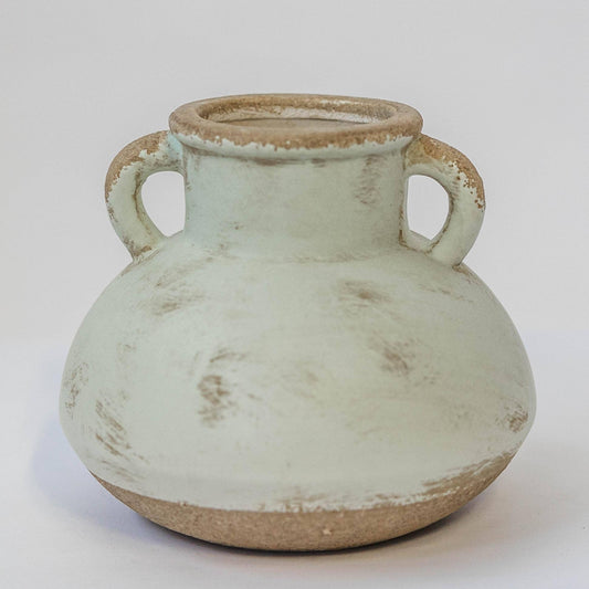 ceramic vase two handle